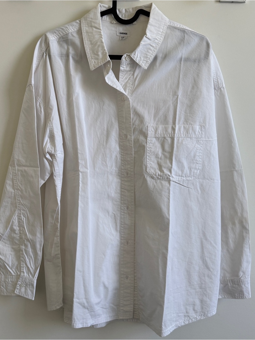 Garage white button down top
